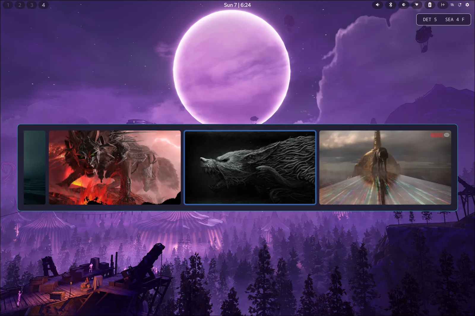 The wallpaper picker